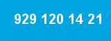 929 120 14 21 929 120 14 21